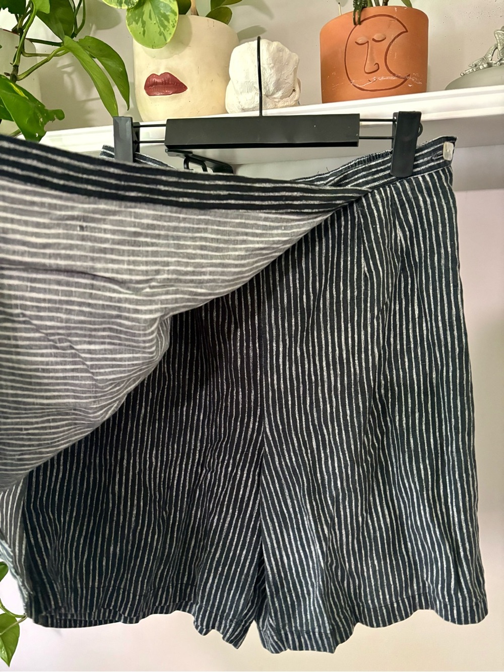 Susan Bristol Black & White Striped Circle Skirt - Picture 3 of 3